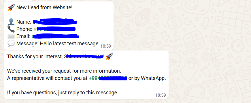 CF7 WhatsApp Gateway